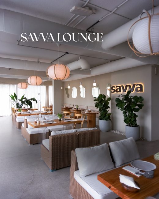 Modern plant-filled dining area at SAVVA All Day Lounge on iReserved